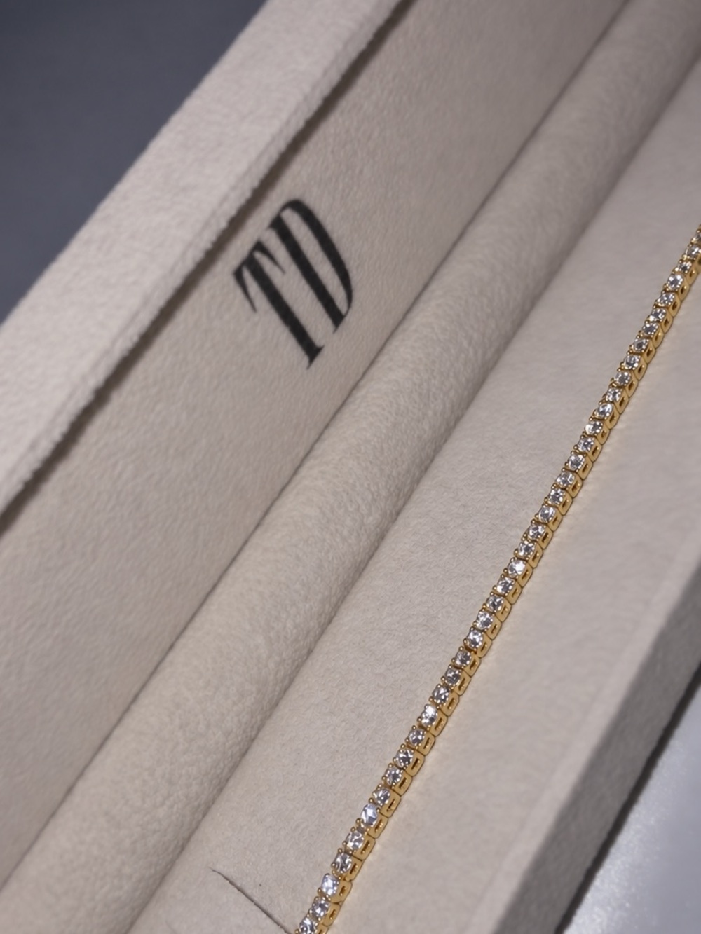 14k Yellow Gold Tennis Bracelet
